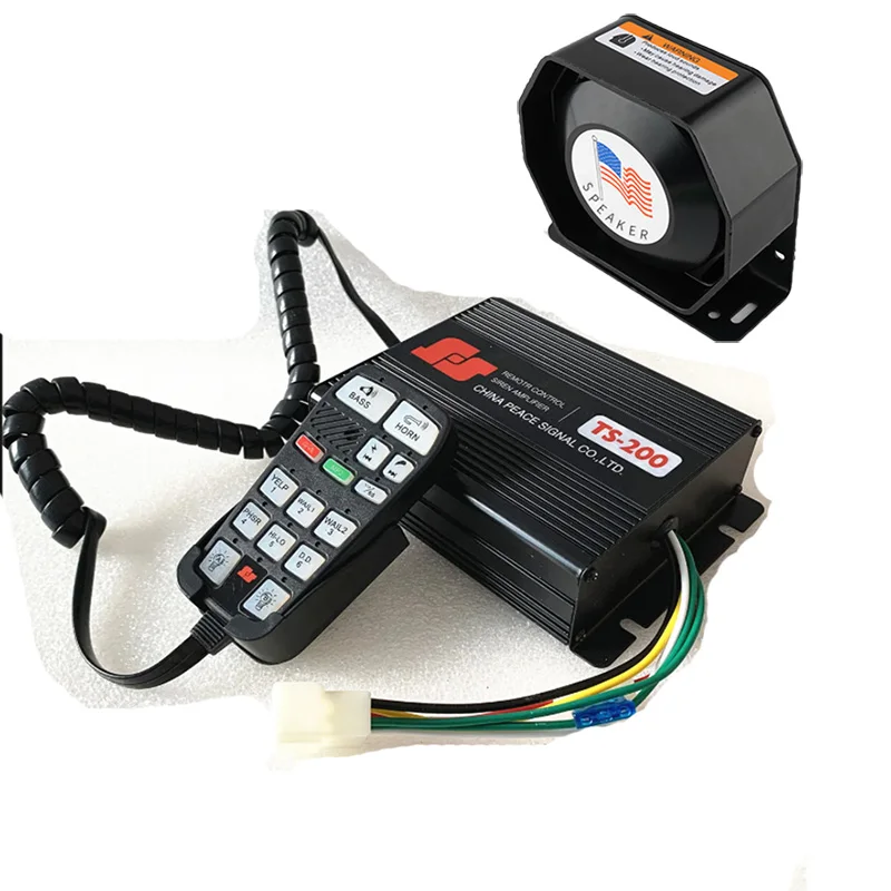 ts-200-coxswain-200w-vehicle-amplifier-horn-car-warning-alarm-police-siren-speaker-microphone-loudspeaker-emergency-pa-system