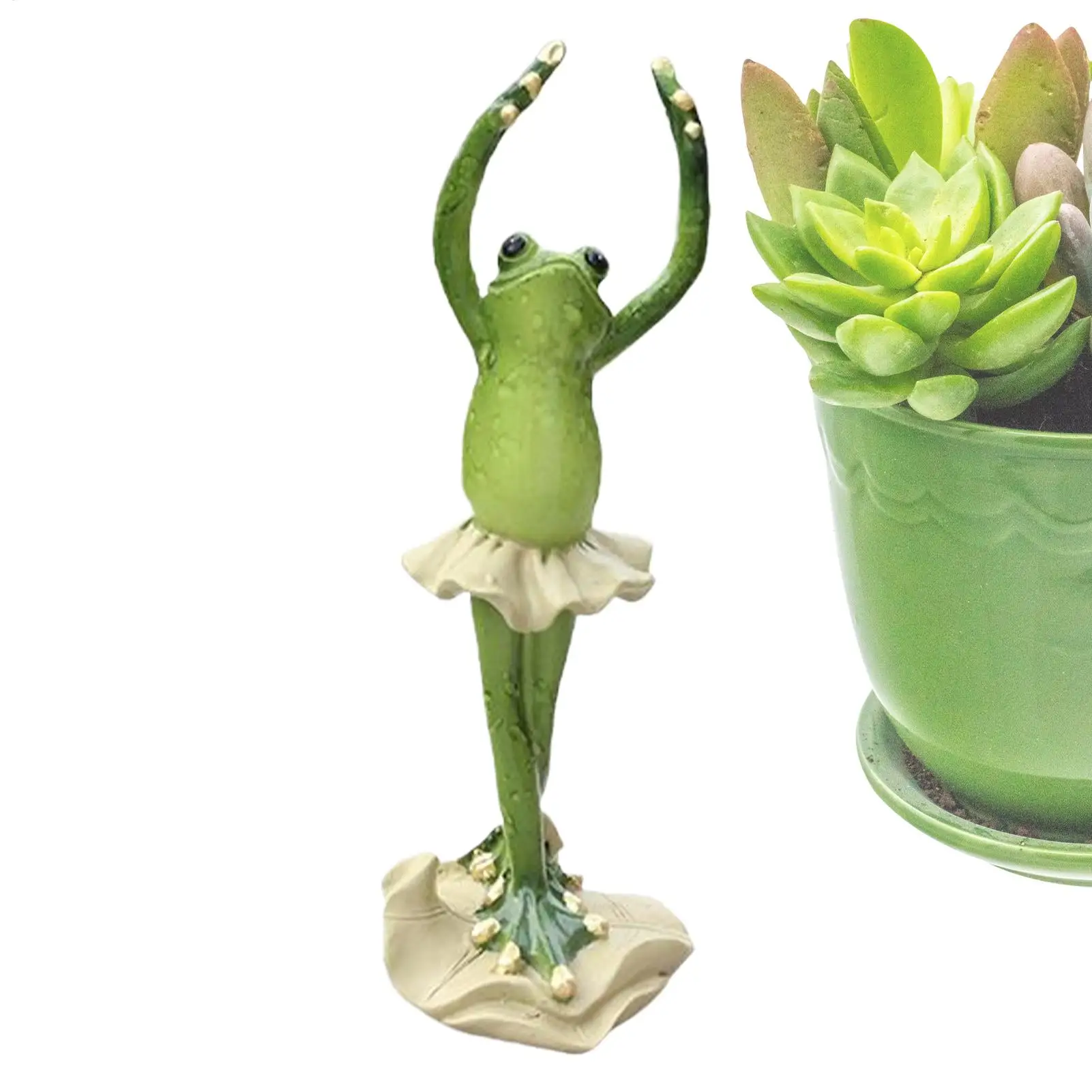 

Frog Garden Statue Yoga Frog Figurines Outdoor Statues Resin Sculpture Collectible Figurines Yard Decor Outside Decorations For