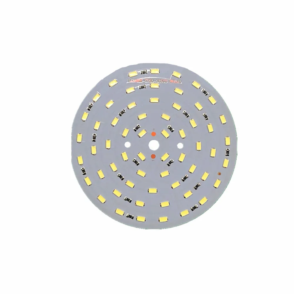 Placa de luz LED de 12V CC 5730 SMD, 3W, 5W, 9W, 15W, 21W, 30W, 45W, placa de luz sin conductor, PCB para bombilla de 12V, 10 unidades por lote