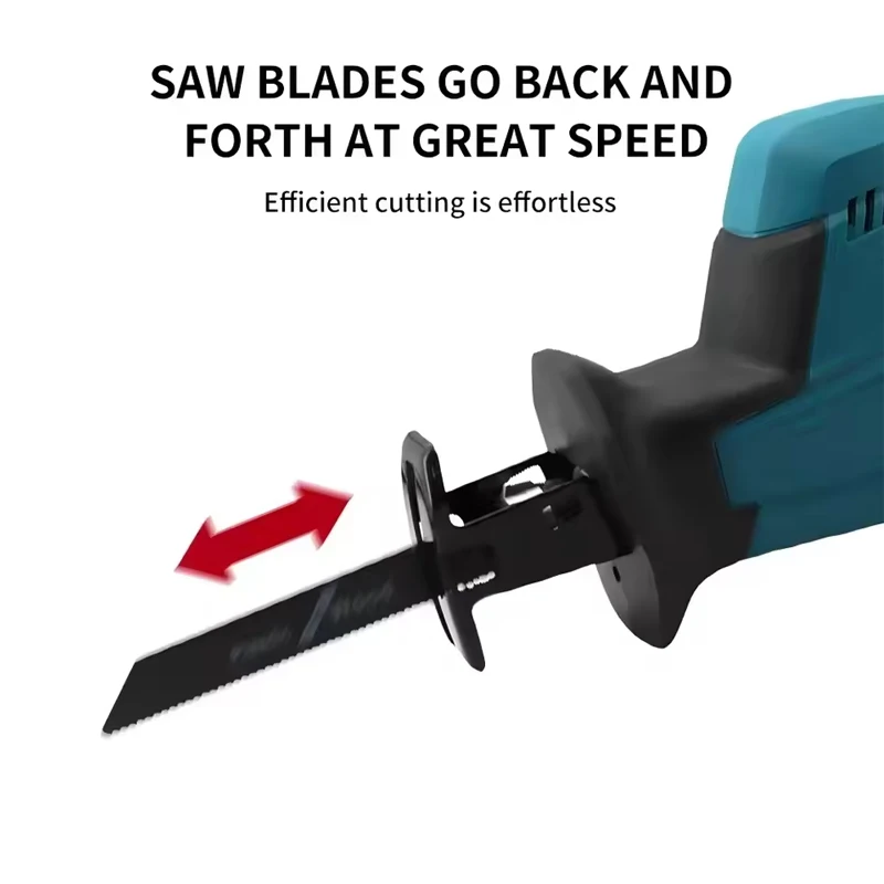 Fit Makita DJR189 18V ไร้สายเลื่อยลูกสูบไฟฟ้า Brushless ชาร์จไม้เลื่อยตัดโลหะเลื่อยแบบพกพาเครื่องมือ