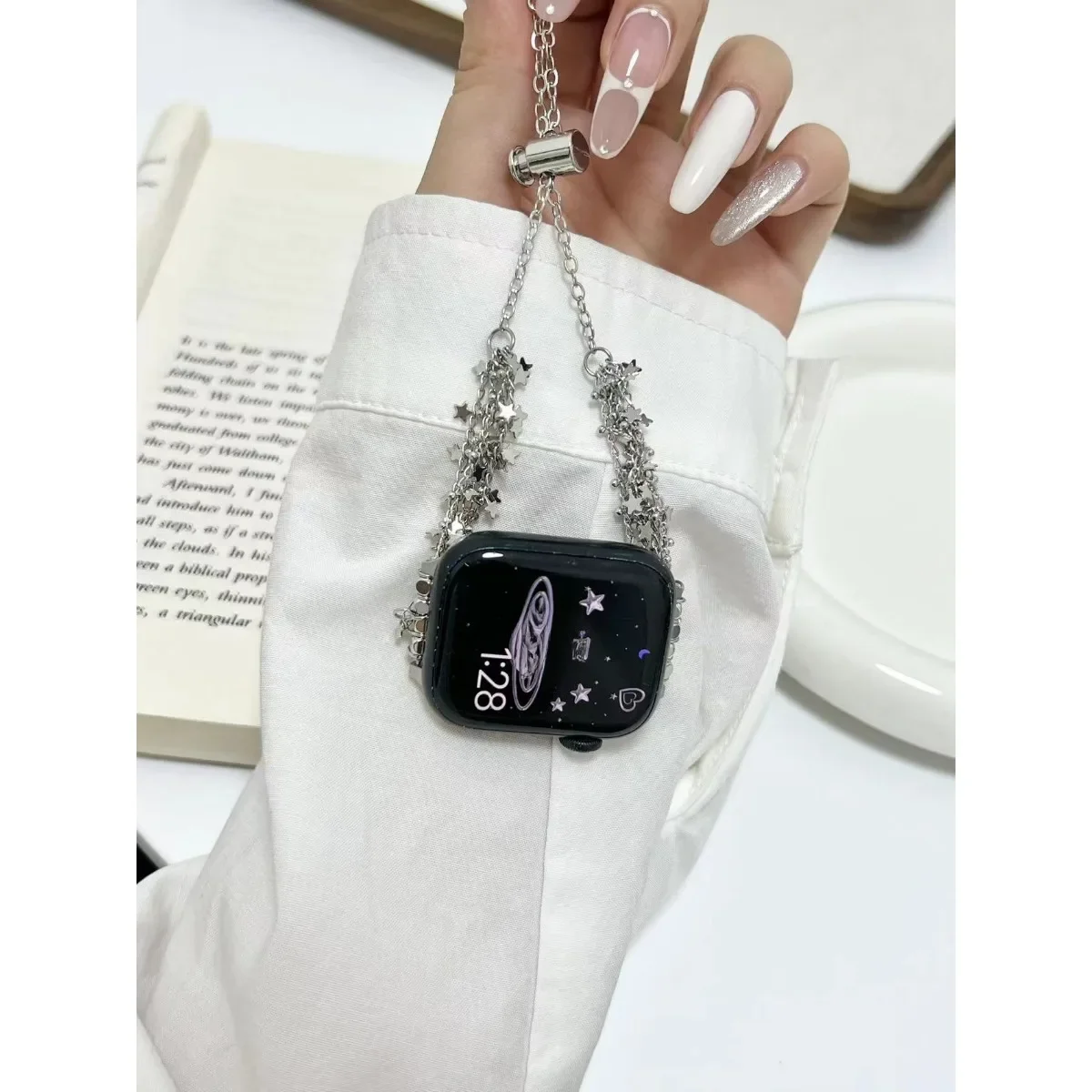 Cinturino per iWatch 42/44/45/46/49mm 38/40/41mm Cinturino per orologio in metallo alla moda per serie di orologi Ultra2 Serie 10/9/8/7/6/5/4/3/2/1_voghion.com