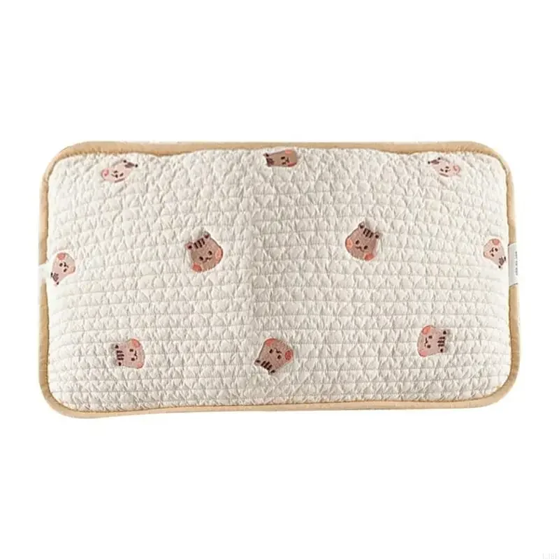 

Подушка L38E для малышей и младенцев с рисунком животных, стеганая подушка для поддержки головы