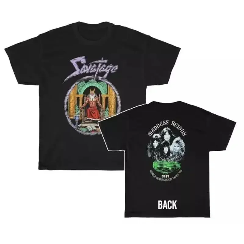 Savatage 1987 Madness Reigns On World Devastation T Shirt Full Size S 5XLET1333