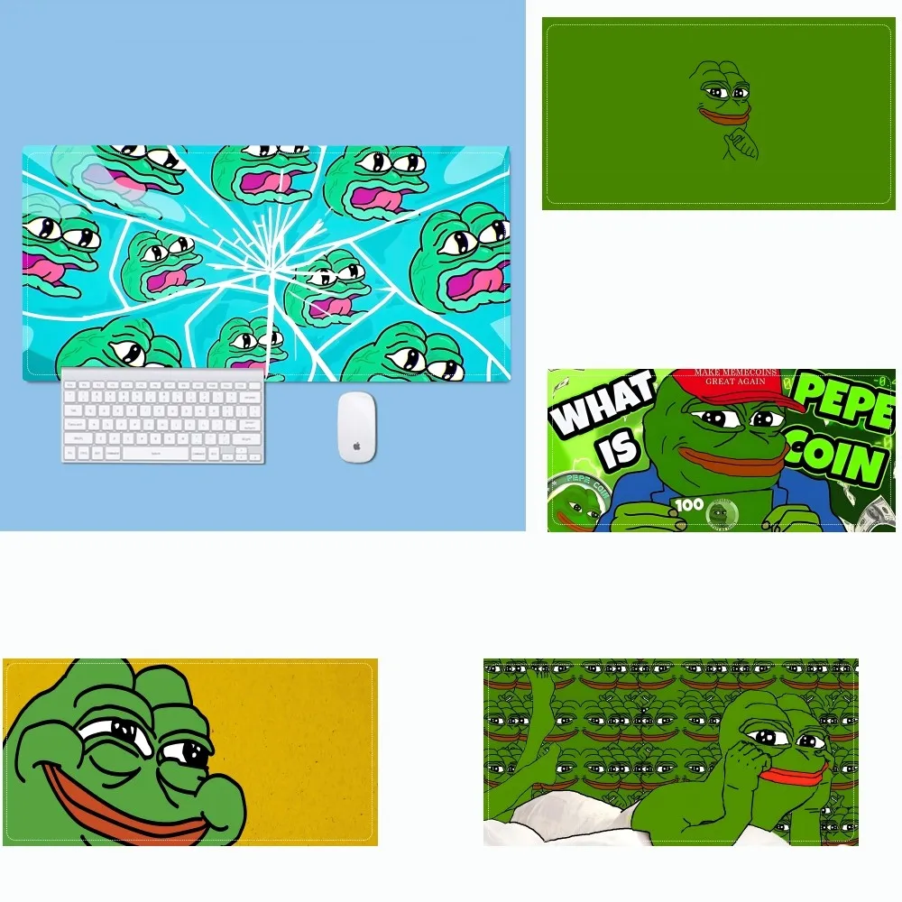 Cartoon P-Pepe Funny The F-Frog Sad Mousepad Mouse Pad Laptop Gaming Accessories Mousepad Large Desk Mat Computer Gamer Keyboard