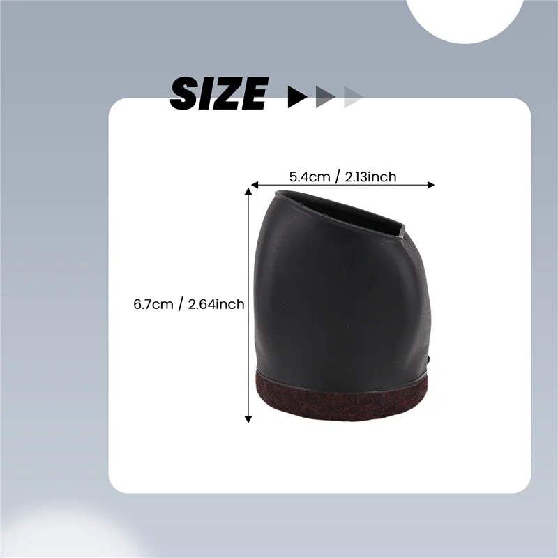 AY03-Rubber Bed Office Chair Wheel Stopper Furniture Legs Caster Cups Chair Feet Floor Protectors Felt Pads