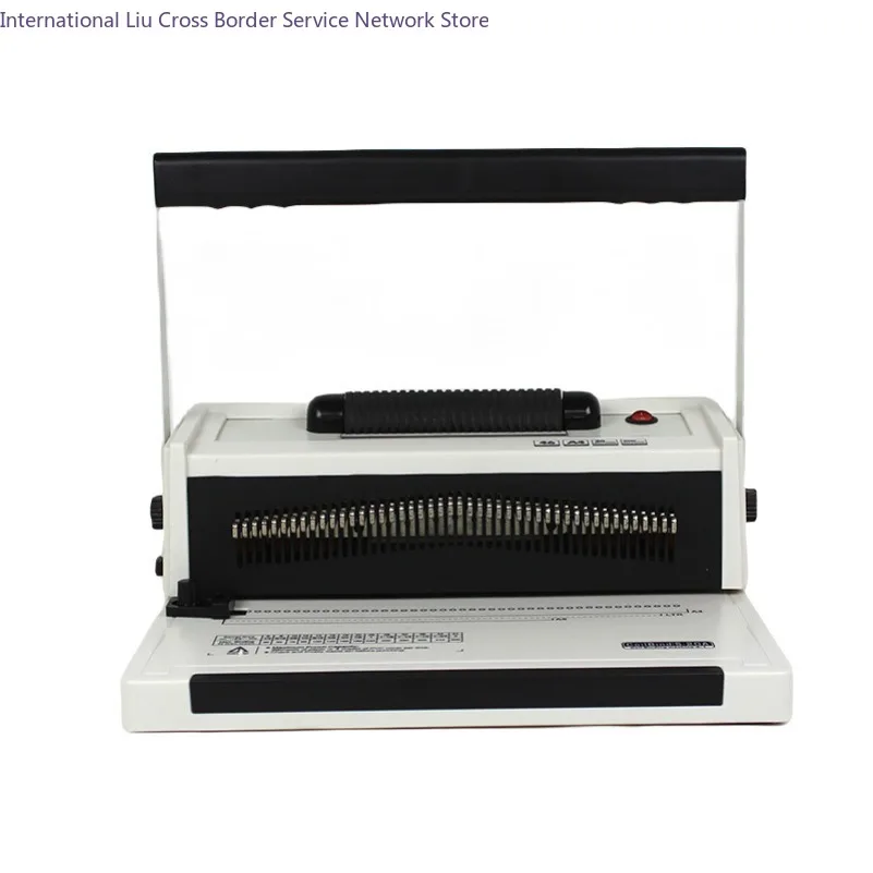 Electric single coil binding machine spiral punching machine financial tender 4:1 hole spacing