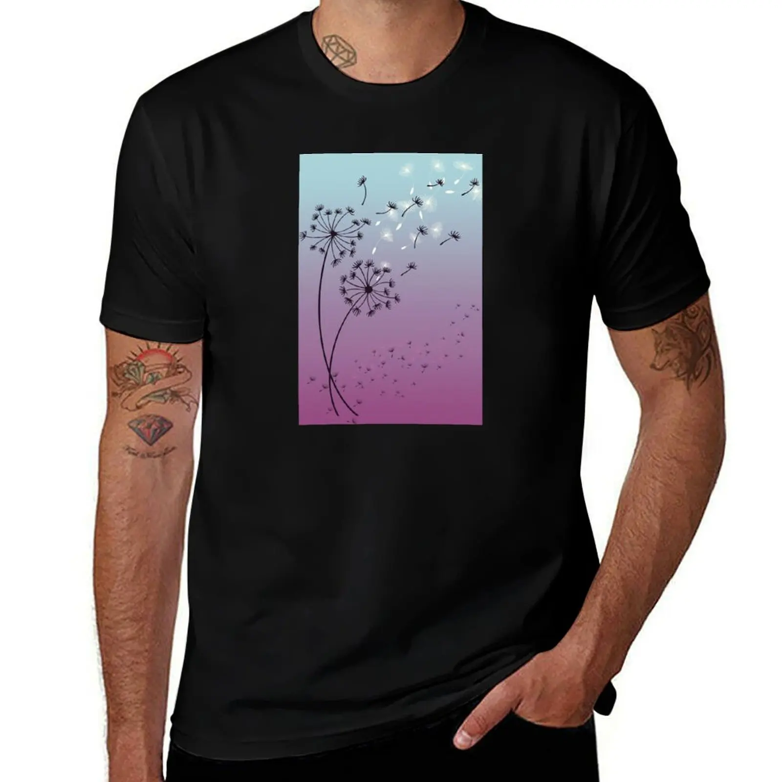 

Copy of Lilac Dandelion Sunset T-Shirt graphic t shirts Clothing mens designer clothes