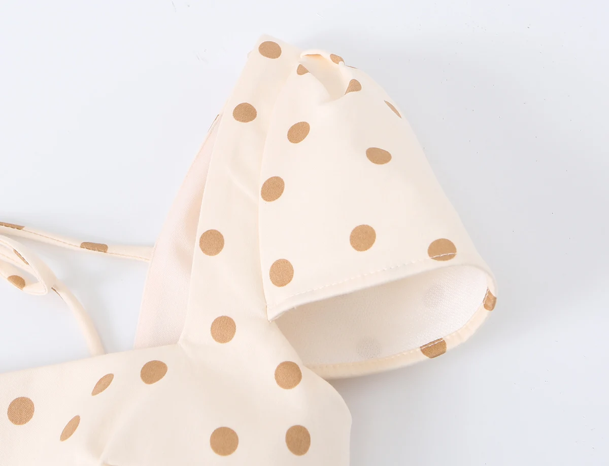 KONDALA Damen Elegantes Polka-Dot-Kleid mit Schleife, Kurzkleid, Sommer 2026, Trendiges Freizeitkleid, Figurbetontes Abendkleid, Rückenfreies Kleid für Dinner und Dates – Detail 5