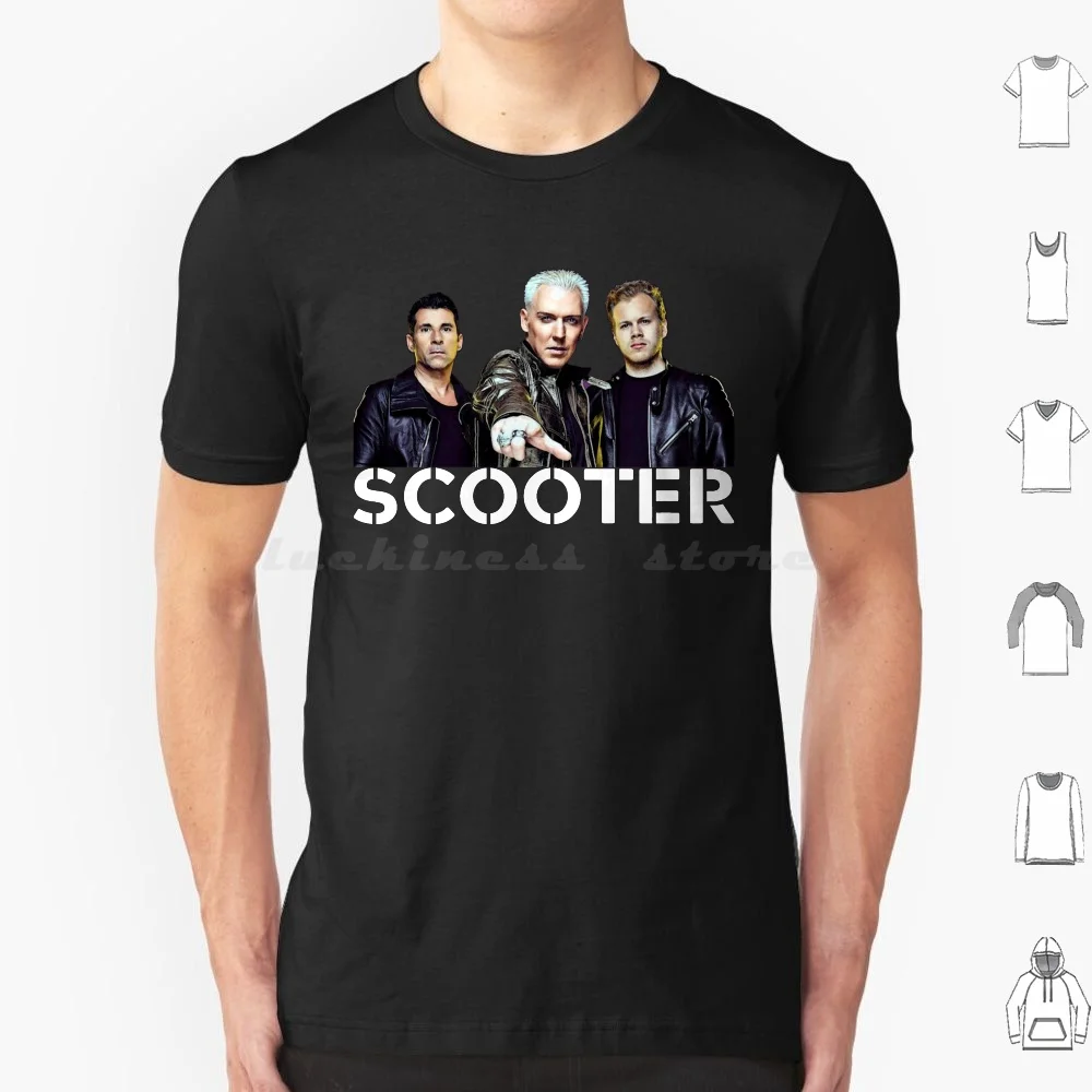 Scooter Techno-Scooter Techno Band-Scooter Band T Shirt Cotton Men Women Diy Print Scooter Techno Techno Scooter Techno Scooter