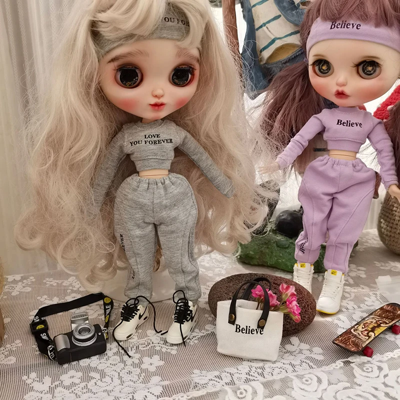 Fatto a mano OB22 24 vestiti della tuta sportiva della bambola per Blythes Ymy Licca Azones Ob24 Ob27 Fr Doll