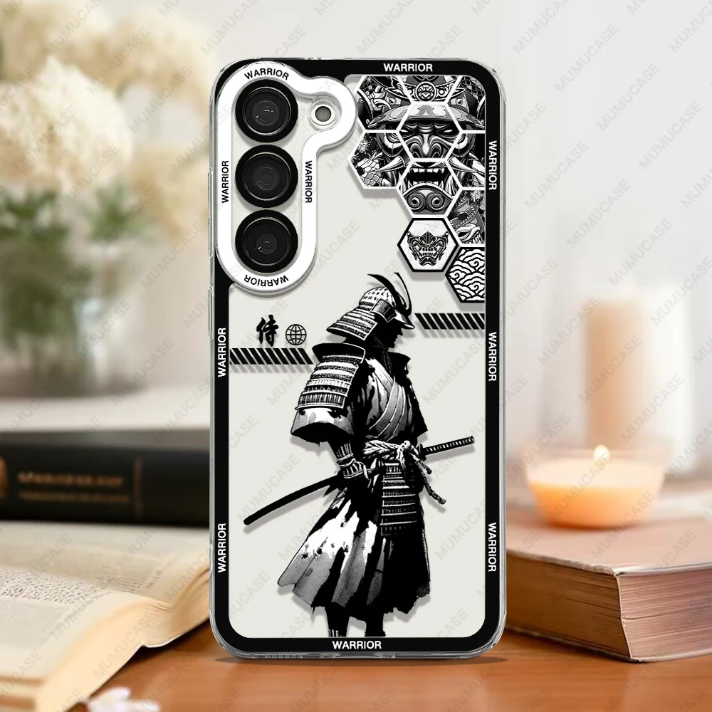 Phone Case For Samsung Galaxy A13 A14 A22 A24 A50 A31 A32 A33 A34 A51 A52 A53 A54 A71 A72 A73 Soft Cover Japanese Samurai Art