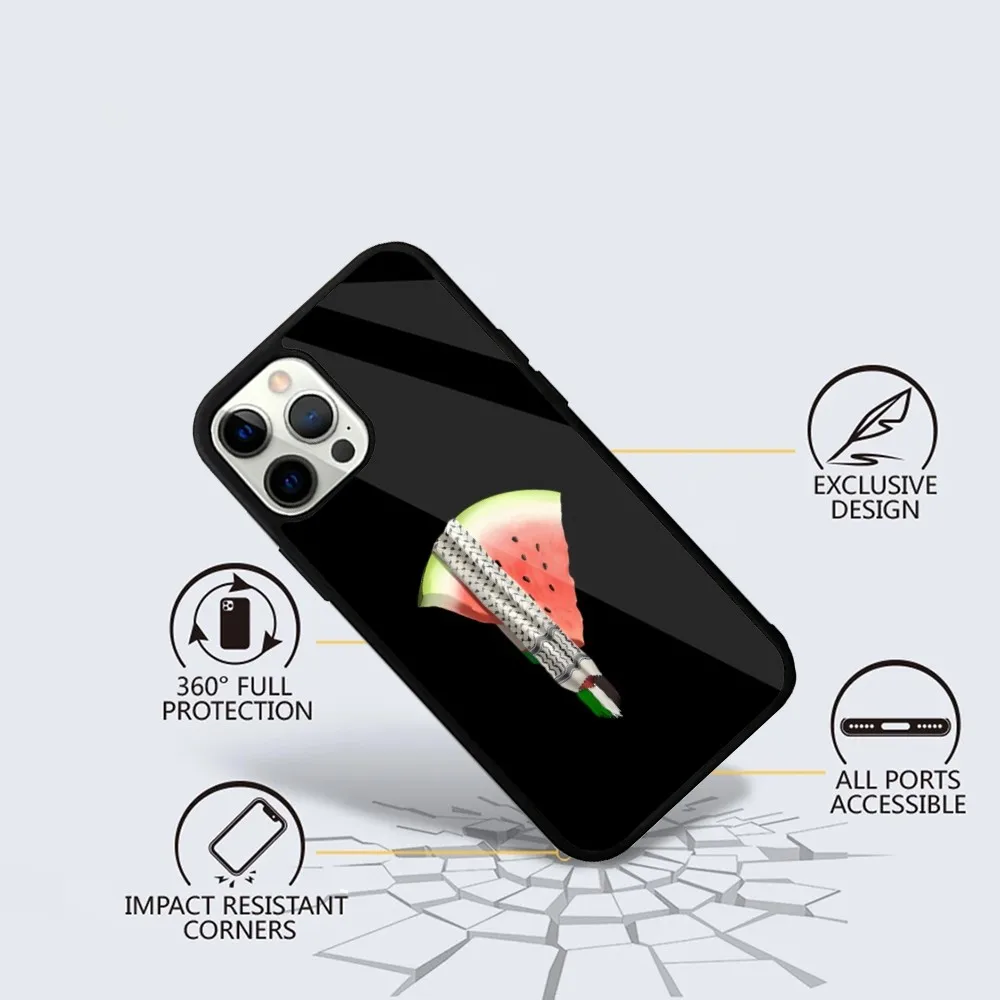 Support Watermelon Phone Case For iPhone 16,15,14,13,12,11,Plus,Pro,Max Mini Magsafe Magnetic Wireless Charging