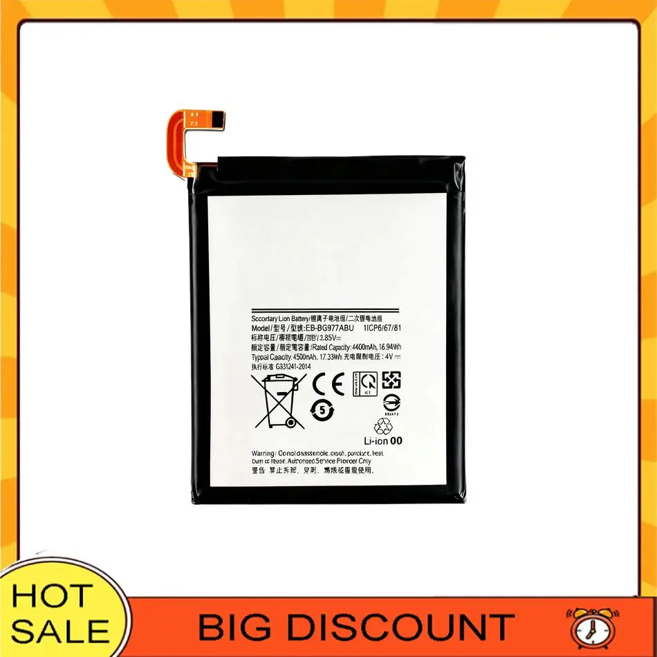 

Lightweight Fast Charging For Samsung Galaxy S10 5G SM-G977B SM-G977N SM-G977U SM-G9770 Mobile Phone Battery EB-BG977ABU 4500mAh