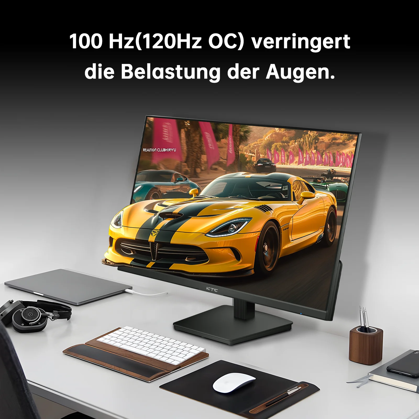 شاشة كمبيوتر KTC 27 بوصة QHD 100 هرتز، حتى 120 هرتز، لوحة IPS، شاشة ألعاب كمبيوتر 2K 1440P للمكتب المنزلي H27D9 #4