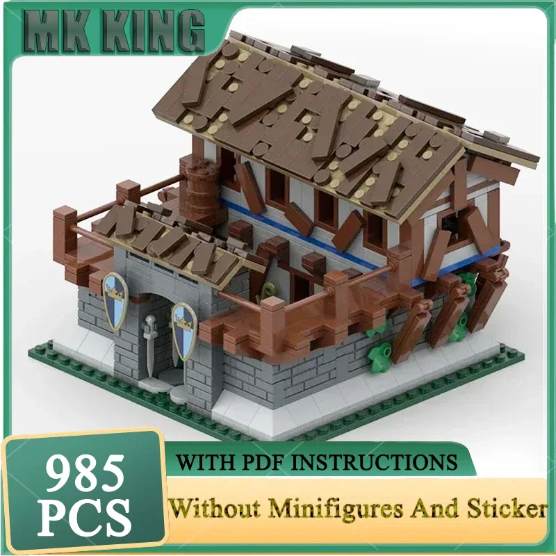 

Moc Building Bricks Feudal Barracks Model Technology Block Military Training Camp Blocks DIY Assembly Christmas Gift Toys