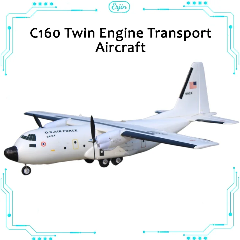 Remote Controlled Aircraft - C160 Hercules Transport Aircraft Airbus Twin Engine Transport Aircraft