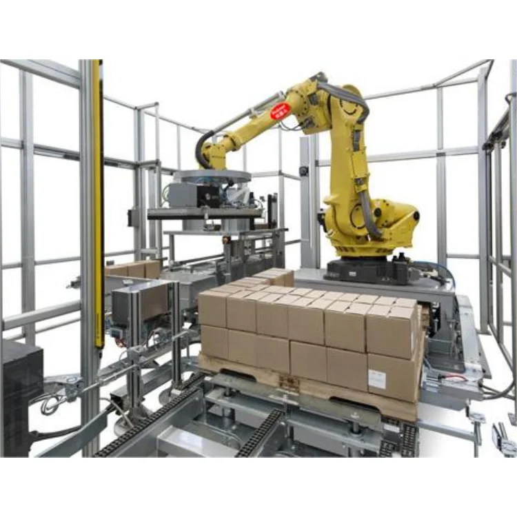Linha automática do equipamento da paletização do preço da máquina de paletização do sistema, linha de embalagem do paletizador do saco