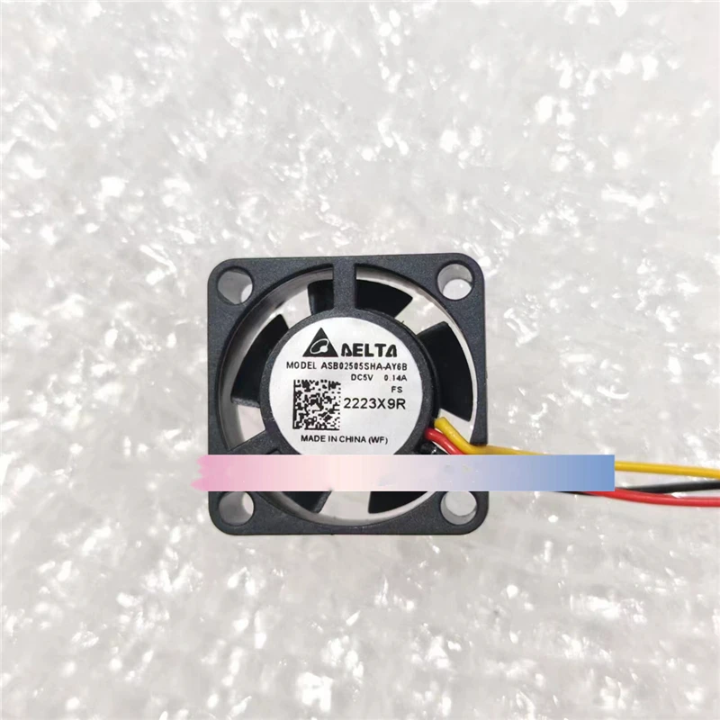 

1 шт. новый ASB02505SHA-AY6B DC 5 В 0,14 А 25x25x10 мм охлаждающий вентилятор для сервера 3PIN