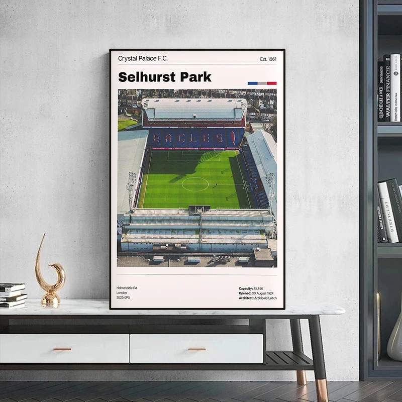 Football Stadium Poster World Famous Soccer Ground Canvas Painting Print HD Picture Wall Art Sports Hall Room Home Decor Gift