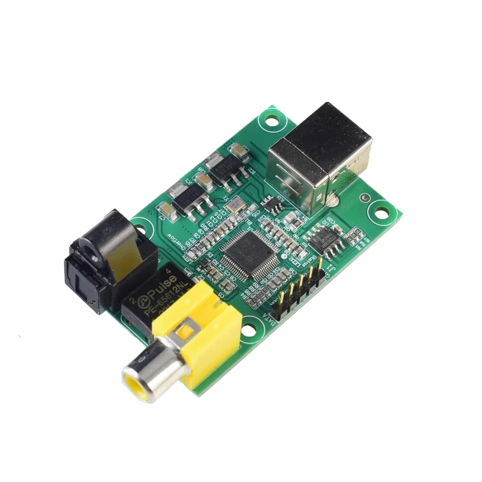 Mini SA9123 USB To SPDIF Optical I2S Output Stereo DAC Decoding Board 24BIT 192K