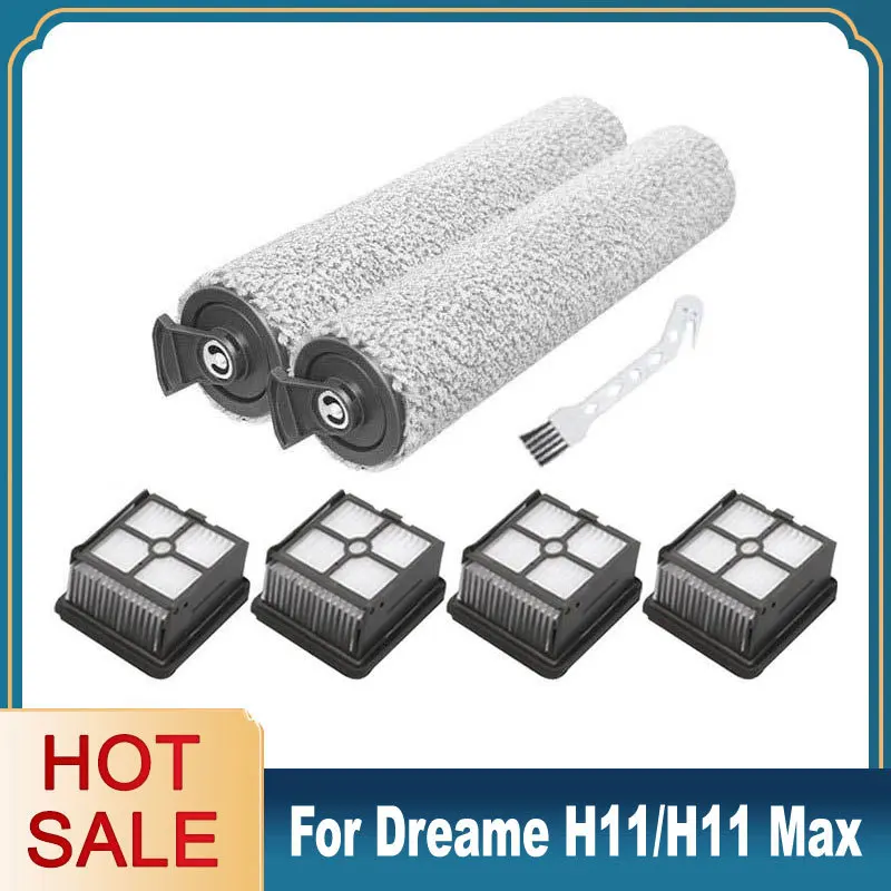 

Brush For Dreame H11,H11 Max Accessories Roller Brush Filter Wet and Dry Vacuum Cleaner Replacement Spare Part Kits For Home