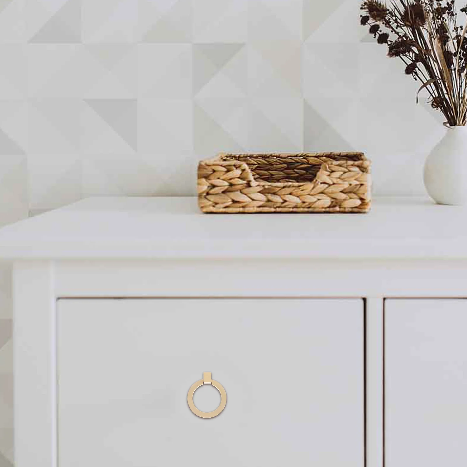 Maniglia per armadio Maniglia ad anello per cassetto in metallo Manopola per comò Maniglia ad anello rotondo per armadio Non facile da deformare o rompere