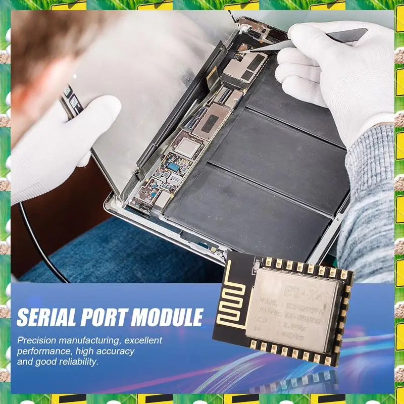 Modulo seriale elettronico 3C ESP-12E Porta seriale ESP8266 Modulo portatile Wi-Fi SOC completo 802.11B/G/N, modulo seriale ESP-12E ESP82