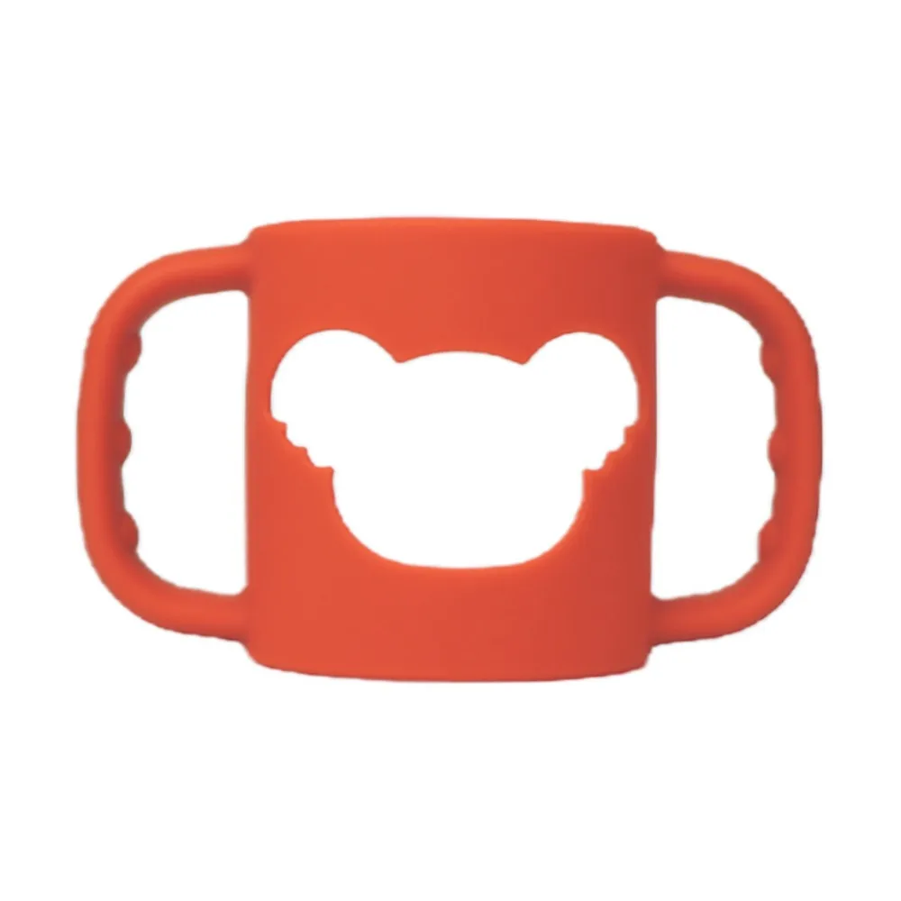 

New Mould Baby Bottle Handle Solid Color Soft Baby Bottle Sleeve Elastic BPA Free Bottle protector