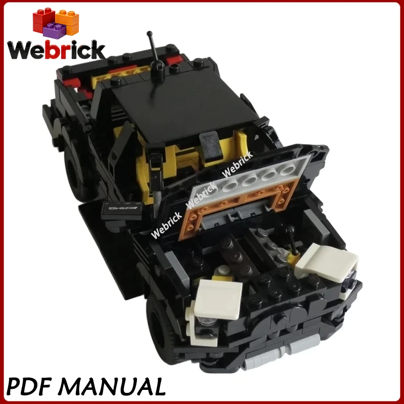 Ranger Raptor Alternate Build MOC Building Bricks, Custom Off-Road Pickup Truck Kit for Collection and Home Display