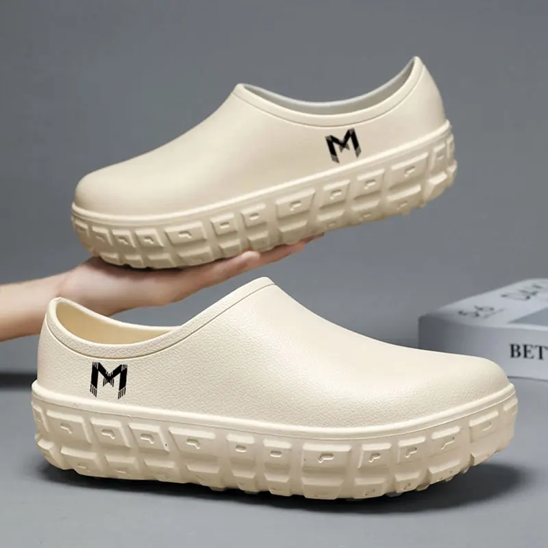 Chef's Shoes for Men and Women in the Kitchen, Waterproof, Oil-Proof, Non-Slip, Wear-Resistant, One-Legged Labor Protection Work Shoes