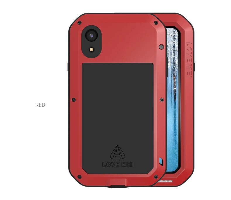 Love Mei Aluminum Metal Case For Iphone Xr Cover Powerful Armor Shockproof Life Waterproof Case For Iphone Xr 2018 Outdoor Cover