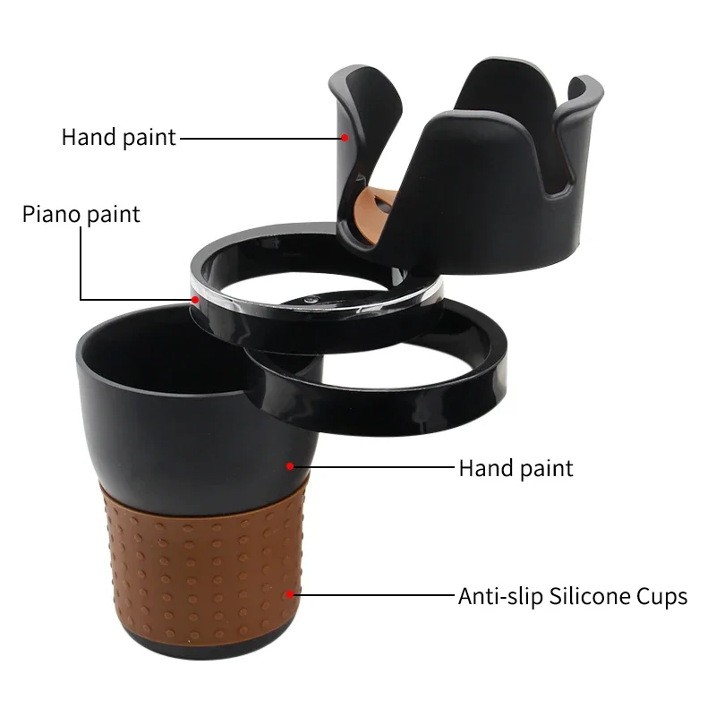 

Автомобильный подстаканник, выдвижной вращающийся многофункциональный автомобильный держатель для стакана с водой, органайзер, вращение на 360 градусов, практичный, прочный