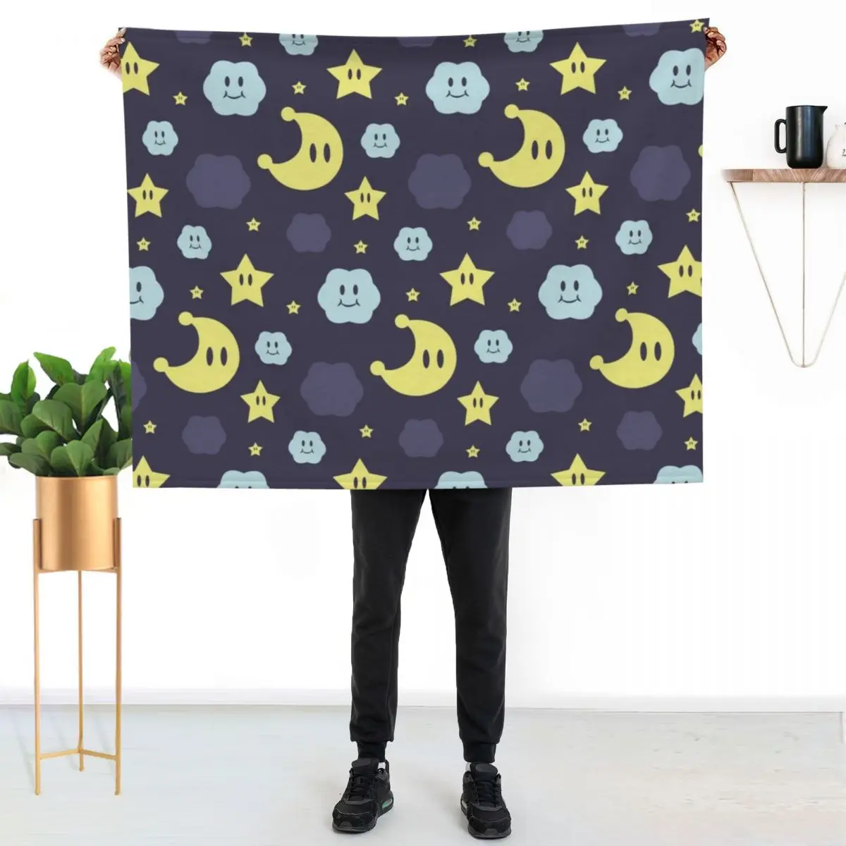 

Plumber Night Sky Throw Blanket Soft Sherpa Fleece Warm Blanket for Winter