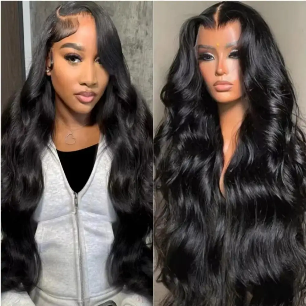 

Плотность 220 Бразильский черный влажный и волнистый парик фронтальной части шнурка Человеческие волосы 20-42 дюйма Объемная волна Парик человеческих волос 13x6 HD Парик фронта шнурка