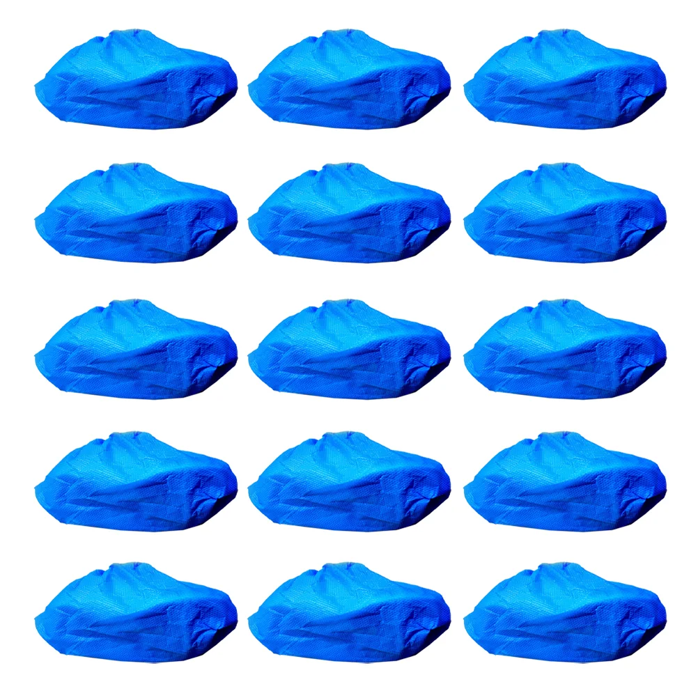 100 Pcs Waterproof Shoe Covers Boot for Kids Shoes Outdoor Non-slip Blue Student