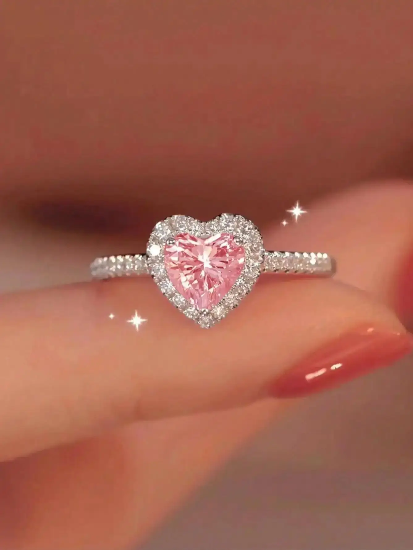 Anel de prata esterlina S925 europeu e americano luz luxo moda em forma de coração anel de prata para presentes de feriado, namoro, festas e uso diário, joias femininas de alta qualidade