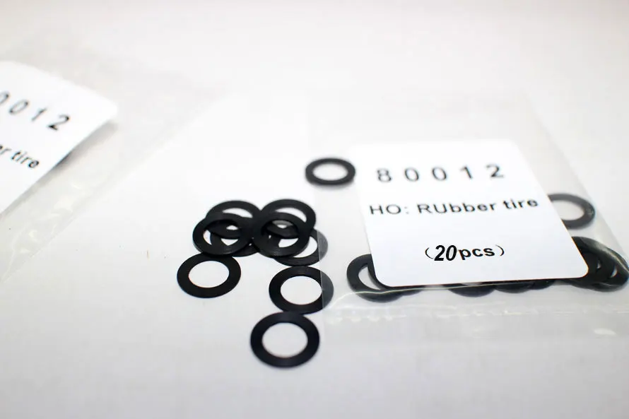 

20 Pcs HO Train Wheel Rubber Ring 1:87 Scale Electric Train Model Wheel Anti-skid Insulation Ring General Accessories Model Toys