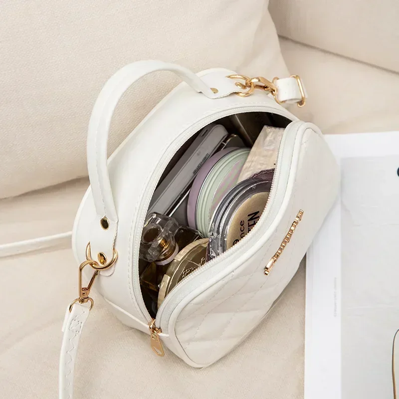 BBA178 2023 New Elegant Rhombus Shell Bag Fashion Simple Embroidered Shoulder Messenger  Handbag