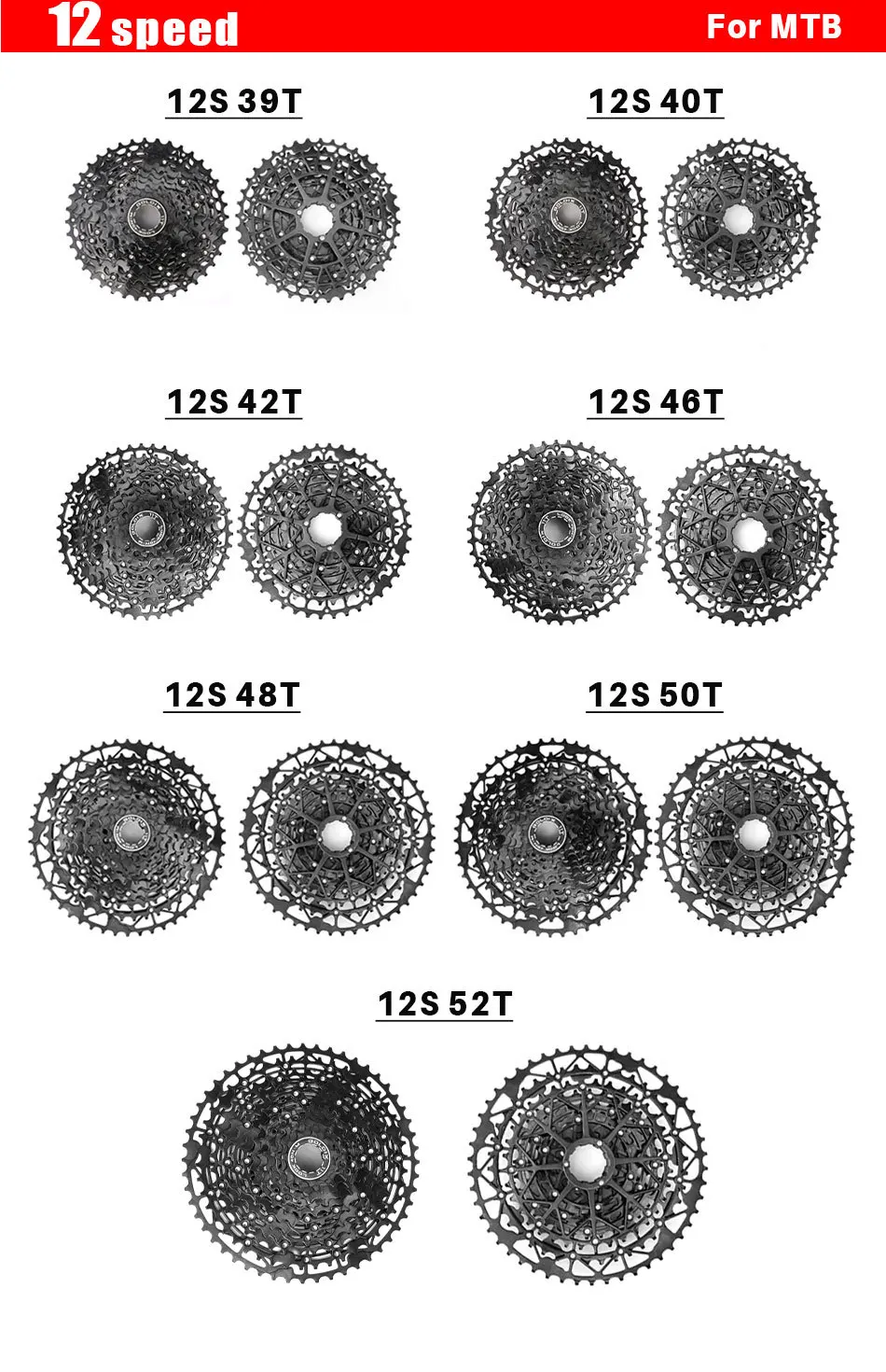 GOLDIX 11-Gang-Kassette hg für Shimano 11 40t 42t 46t 48t 50t 52t Kassette 11-Gang ultraleichte Hohlkassette für Mountainbikes – Detail 16