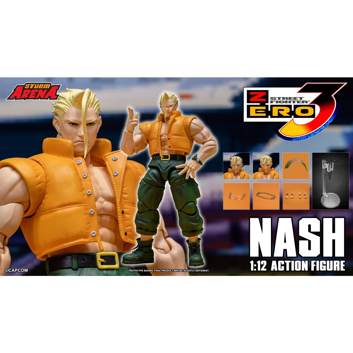

HIPLAY Storm Collectibles Street Fighter 3 Zero: NASH Фигурка масштаба 1/12