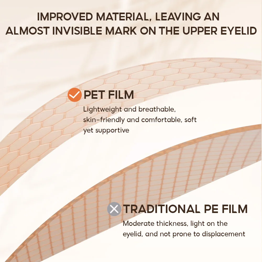 120 PCS Double Eyelid Stickers Natural Invisible Long-lasting Shaping Big Eye Beauty Tapes For Single Eyelid Person Eye Makeup