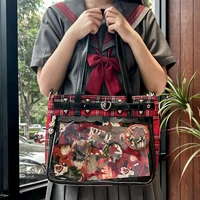 Nueva subcultura Original Punk Goth Hottie Ulzzang Ita bolso Street Trend señoras de gran capacidad Y2K bolso de mano bolso de hombro de moda