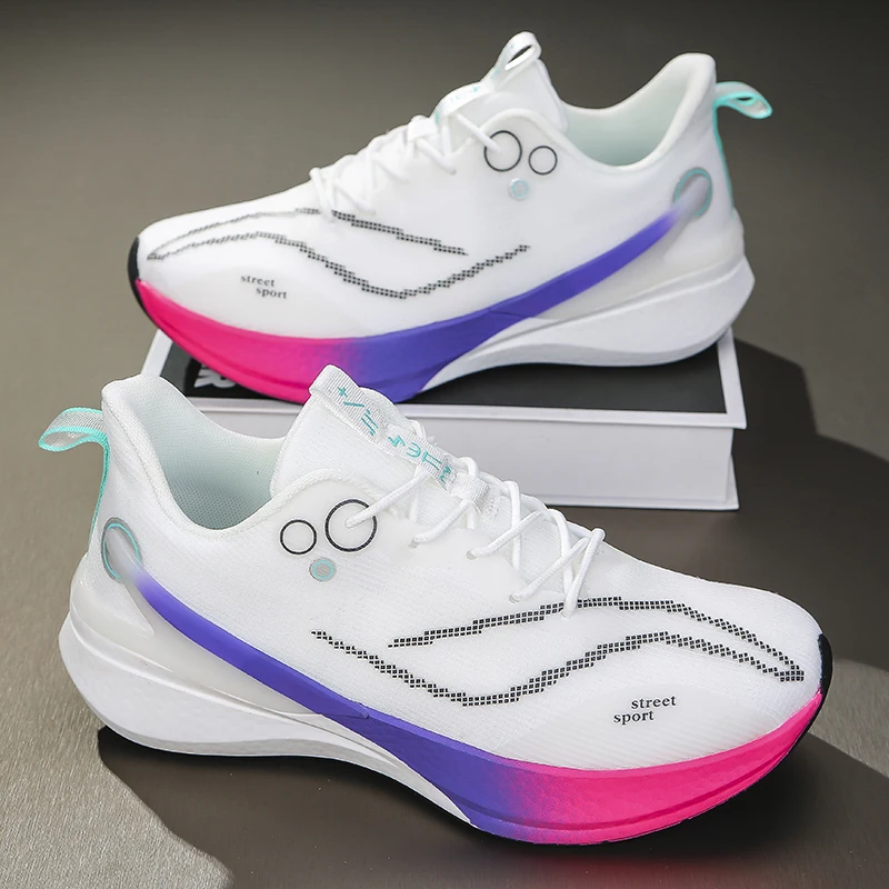 

Couple Style Running Shoes, Breathable Shoes, Racing Sports Shoes for Men and Women, Shock-Absorbing and Rebound Casual Running Shoes