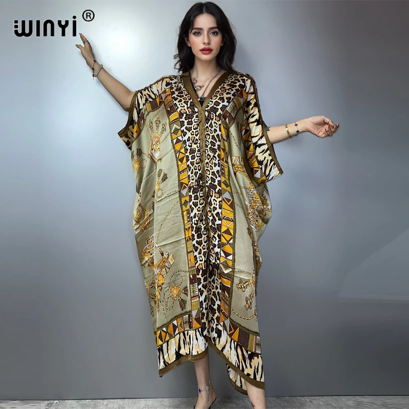 

WINYI летнее кафтан африканское платье пляжная одежда Femme Robe мусульманские женские платья пляжное платье вечернее платье Абая Дубай роскошь