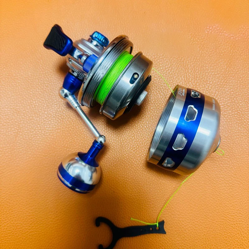 Imagem -02 - Spincast Reel J39 Carretel de Pesca de Alta Capacidade Mais 1bb Bobina de Metal Fechada com Vertentes Linha pe 80m 2023 Novo