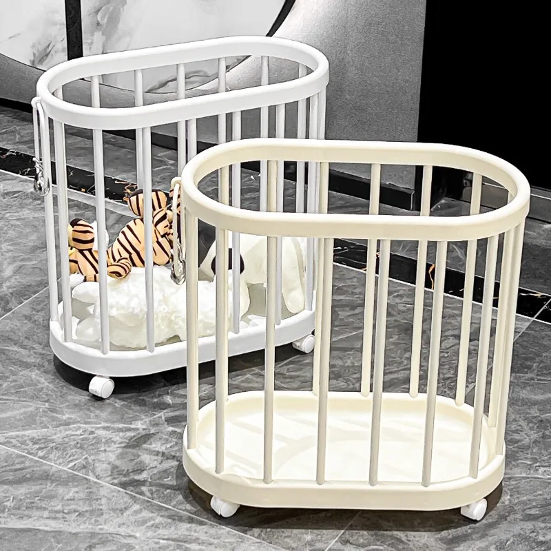 

Breathable Wheeled Laundry Hamper - XXL Bathroom Clothes Basket with 360° Wheels Foldable Toy Storage Bin for Kids Room