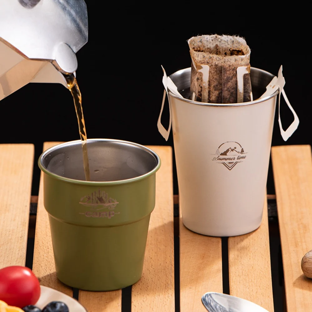 Cold Drink Mug Non-Toxic Outdoor Camping Coffee Mug Portable Drink Mug Lightweight Beer Cup For Home Bar Travel