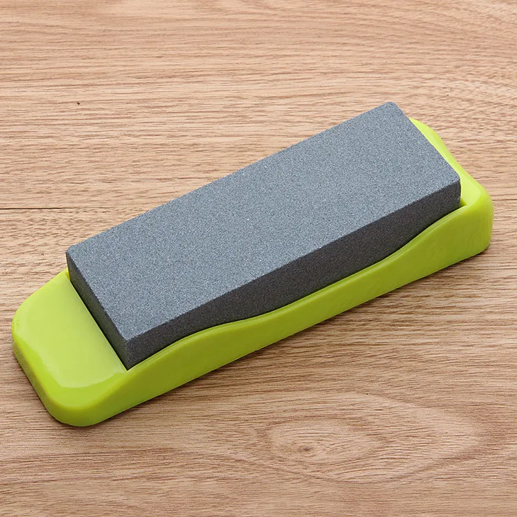 Double-Sided Whetstone with Anti-Slip Base: High Hardness Sharpening Stone for Home Use and Food Trucks