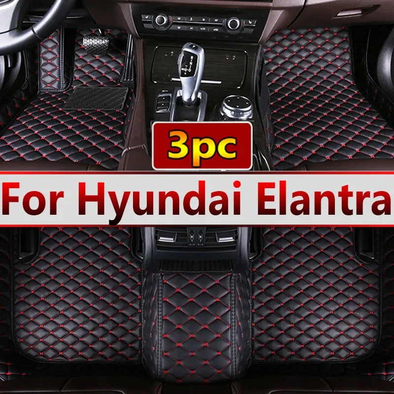 Car Floor Mats For Hyundai Elantra 2023 2022 2021 Carpet Foot Pads Accessories Interior Parts Waterproof Rugs Automobiles Covers