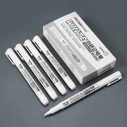 Pennarello bianco impermeabile vernice alcolica pittura per pneumatici oleosi Graffiti Pens penna Gel permanente per tessuto legno pelle Marker1.5MM